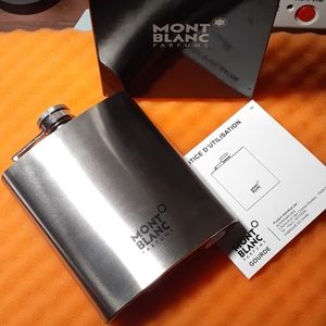 Mont Blanc Flask 7 oz stainless steel